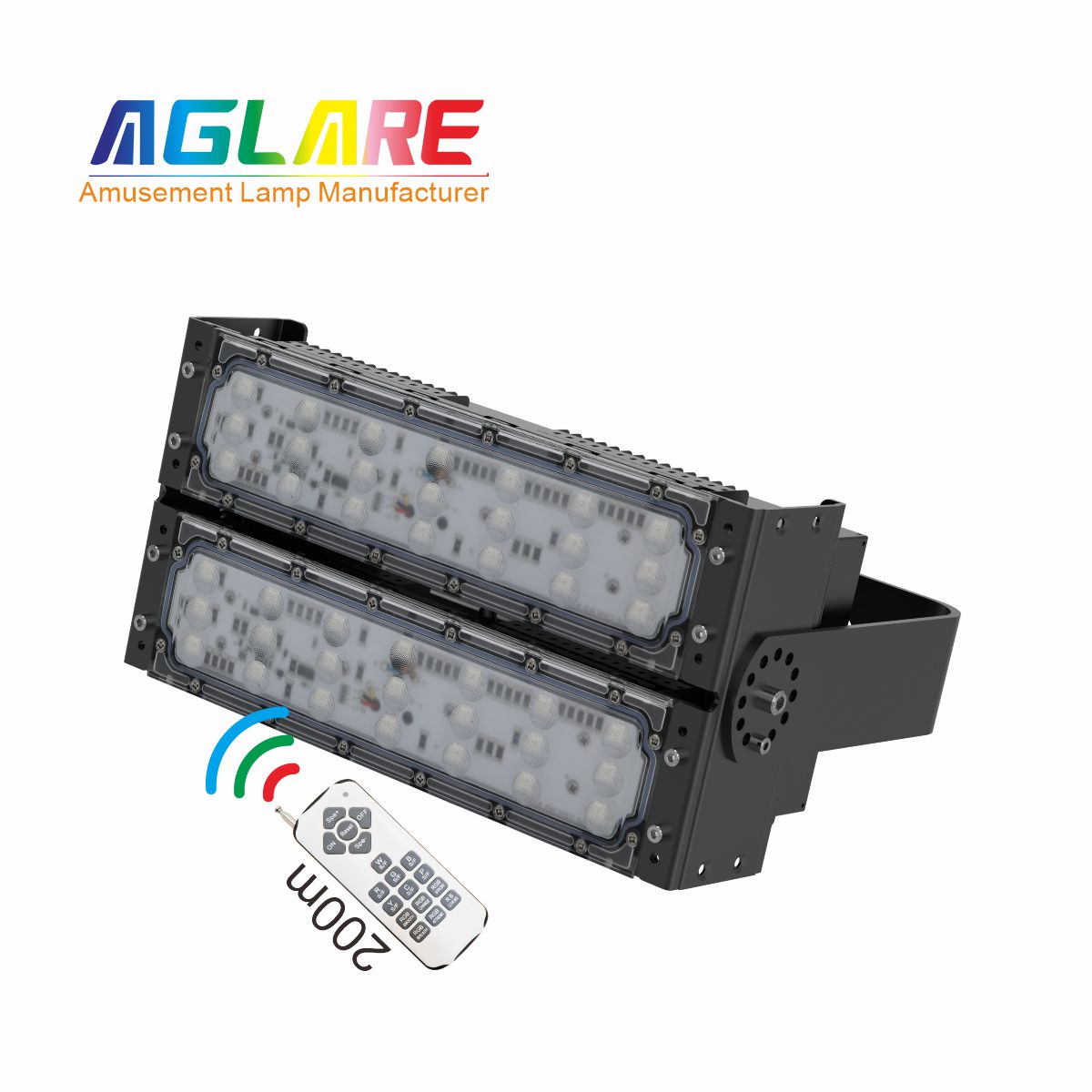 100W LED彩色泛光灯 RGB投光灯带？？仄