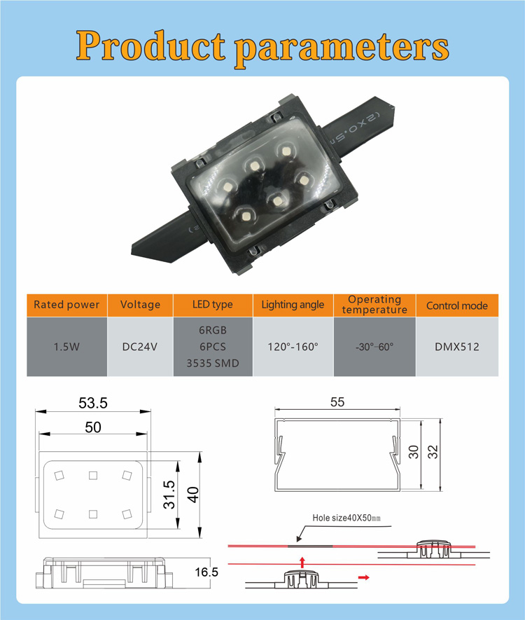 5公分LED点光源DMX512  防水IP68_拉斯维加斯游戏集团