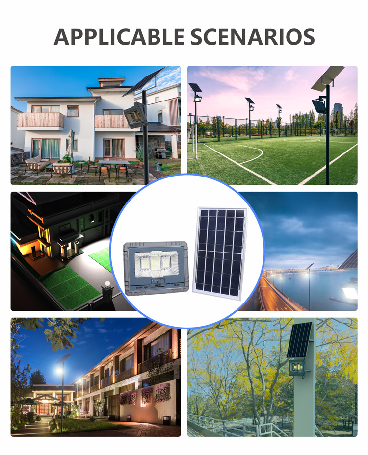 60W太阳能投光灯 家用户外灯ip67太阳能灯庭院灯_拉斯维加斯游戏集团