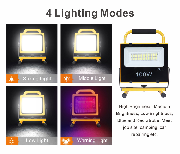 LED便携式充电投光灯100W  批发LED手提投光灯_拉斯维加斯游戏集团